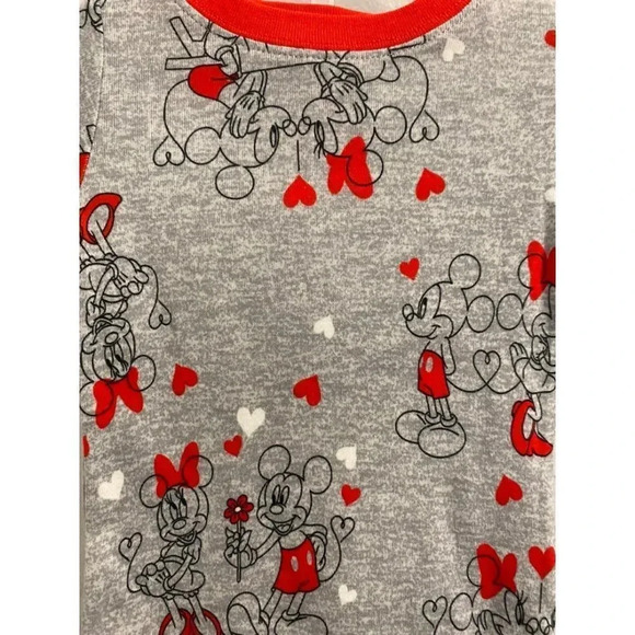 2 piece mickey and minnie mouse pajama 12 months - Picture 2 of 6